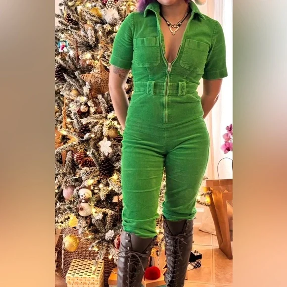 & Other Stories Vibrant Green Jumpsuit - Picture 6 of 6